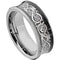 Silver Wedding Rings Tungsten Carbide Silver Black Dragon Concave Ring