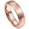 Rings And Bands Tungsten Rings Pink Rose Tungsten Carbide Dome Court Hammered Ring Titanium