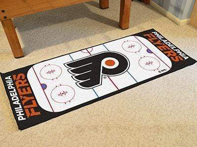 Rink Runner Kitchen Runner Rugs NHL Philadelphia Flyers Rink Runner Mat 30"x72" FANMATS