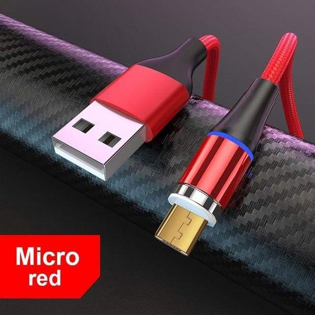 ROCK 5A Magnetic Cable Micro Usb Type C Super Fast Charging Phone Usb C LED Light Phone 1M 2M Charge For iPhone Xiaomi Samsung AExp