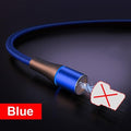 ROCK 5A Magnetic Cable Micro Usb Type C Super Fast Charging Phone Usb C LED Light Phone 1M 2M Charge For iPhone Xiaomi Samsung AExp