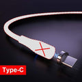 ROCK 5A Magnetic Cable Micro Usb Type C Super Fast Charging Phone Usb C LED Light Phone 1M 2M Charge For iPhone Xiaomi Samsung AExp