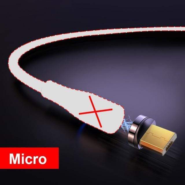 ROCK 5A Magnetic Cable Micro Usb Type C Super Fast Charging Phone Usb C LED Light Phone 1M 2M Charge For iPhone Xiaomi Samsung AExp
