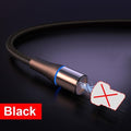 ROCK 5A Magnetic Cable Micro Usb Type C Super Fast Charging Phone Usb C LED Light Phone 1M 2M Charge For iPhone Xiaomi Samsung JadeMoghul Inc. 