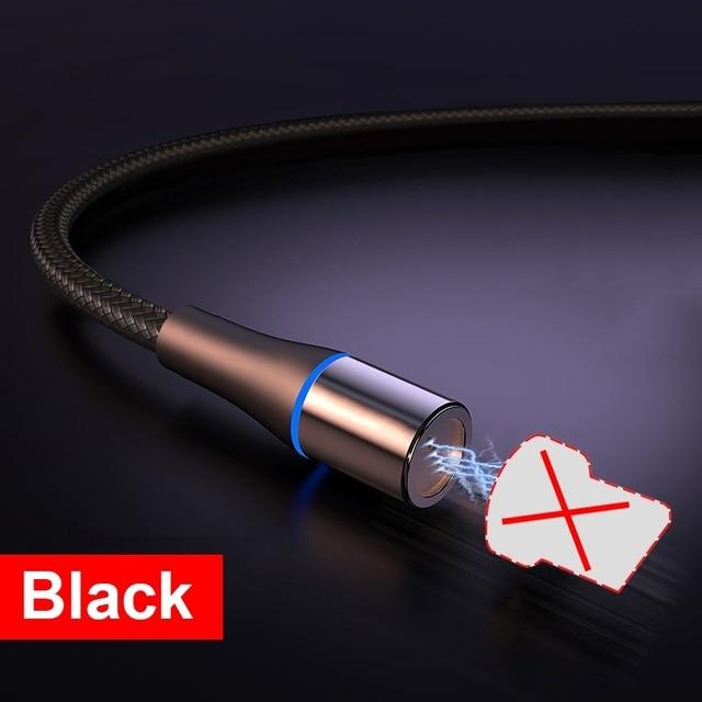 ROCK 5A Magnetic Cable Micro Usb Type C Super Fast Charging Phone Usb C LED Light Phone 1M 2M Charge For iPhone Xiaomi Samsung JadeMoghul Inc. 