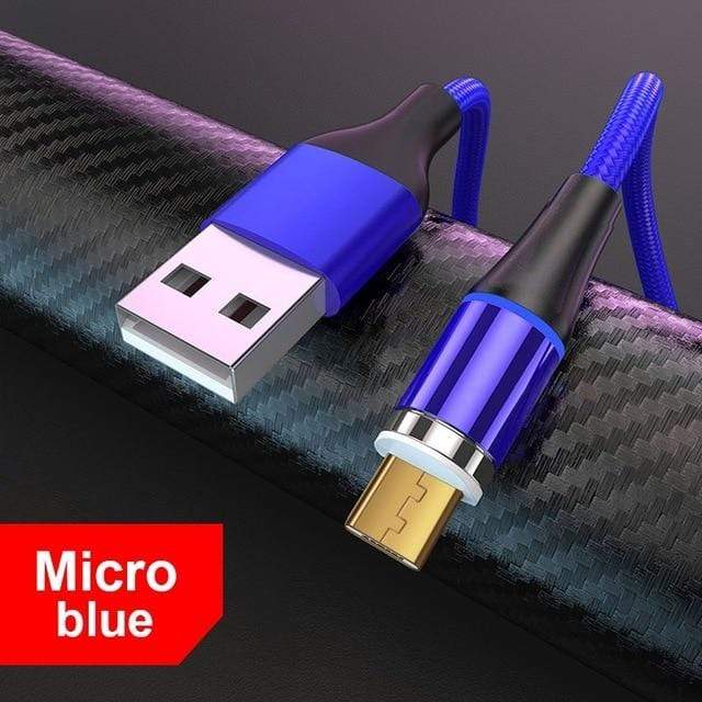 ROCK 5A Magnetic Cable Micro Usb Type C Super Fast Charging Phone Usb C LED Light Phone 1M 2M Charge For iPhone Xiaomi Samsung JadeMoghul Inc. 