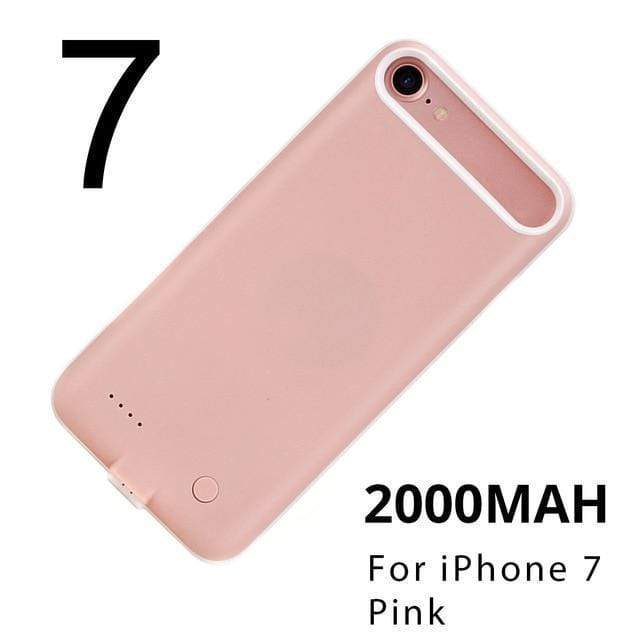 ROCK Battery Case For iPhone 7 6 6S X Power Bank Charing Case For iPhone X 6000 mAh Battery Charger Back Case Cover AExp