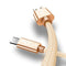 ROCK USB Type C Cable Metal Fast charging USB Type-C Cable for Samsung Galaxy S8 Note 8, OnePlus 2, for Xiaomi 4C USB-C-China-Gold Color-25 CM-JadeMoghul Inc.