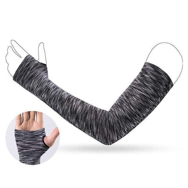 ROCKBROS Ice Fabric Cycling Arm Warmers Basketball Sleeve Running Arm Sleeves Bicycle Arm warmers Camping Summer Sports Safety AExp