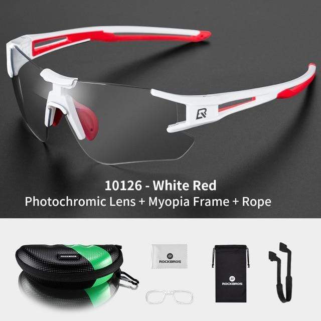 ROCKBROS Photochromic Cycling Glasses Bike Bicycle Glasses Sports Men's Sunglasses MTB Road Cycling Eyewear Protection Goggles JadeMoghul Inc. 