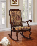 Rocking Chairs Sharan Rocking Chair, Cherry Brown Benzara