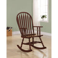 Traditional Style Rocking Porch Chair, Brown