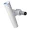 C. E. Smith Aluminum Horizontal Clamp-On Rod Holder 1-5/16" OD White - Powdercoat w/Sleeve [53711]