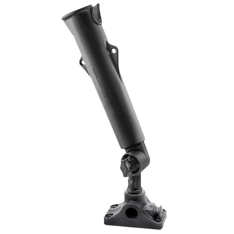 Rod Holders RAM Tough-Tube Fishing Rod Holder w/3" Length Spline Post, Combination Bulkhead/Flat Surface Base & Plunger [RAP-394-SSBMPU] RAM Mounting Systems