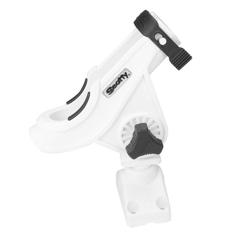 Rod Holders Scotty 280 Bait Caster/Spinning Rod Holder w/241 Deck/Side Mount - White [280-WH] Scotty