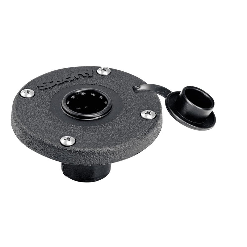 Rod Holders Scotty 344 Round Flush Deck Mount [344-BK] Scotty