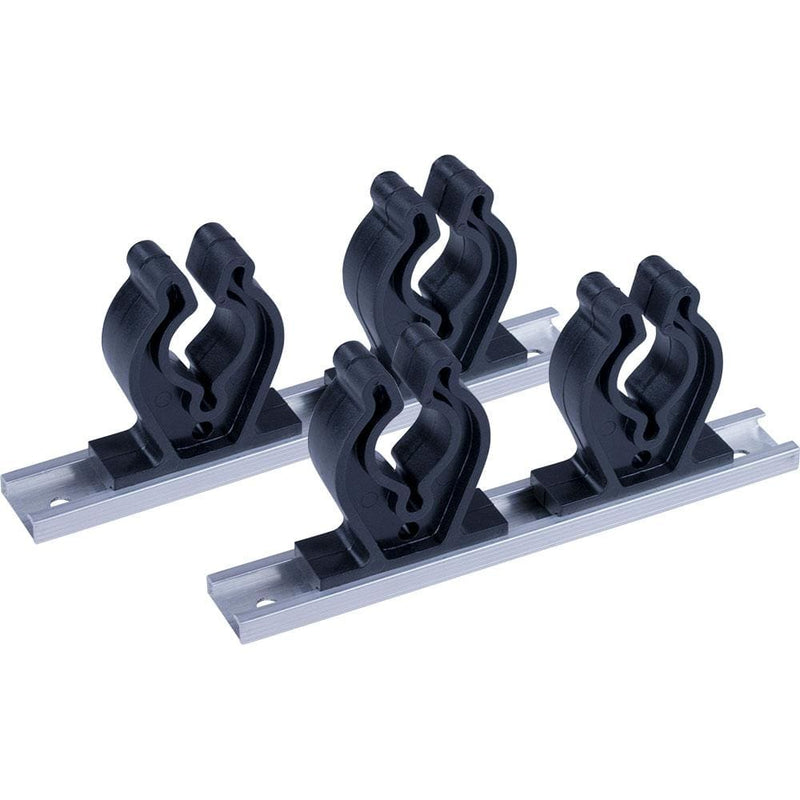 Rod & Reel Storage Sea-Dog Track Rod Holder - 7" Tracks - 4 Rod Clips [325044-1] Sea-Dog