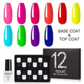 ROSALIND Gel Nail Polish Set Acrylic Nail Kit 12PCS/LOT Soak Off Hybrid Lacquer Semi Permanent Gellak Varnish Set For Manicured AExp