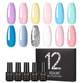 ROSALIND Gel Nail Polish Set Acrylic Nail Kit 12PCS/LOT Soak Off Hybrid Lacquer Semi Permanent Gellak Varnish Set For Manicured AExp