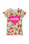 Rosarium Rosarium Customized NAME Zoe Pink Heart Floral Tee - Girls Zoe T-Shirt
