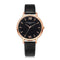 Rose Gold Leather Watch - Luxury Classic Wristwatch