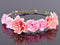 Roses Carnations Peony Flower Halo Bridal Floral Crown Hair Wreath Mint Head Wreath Wedding Accessories Headpiece Bridesmaid-13-JadeMoghul Inc.