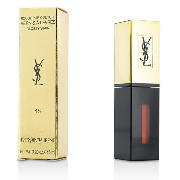 Rouge Pur Couture Vernis a Levres Glossy Stain - # 48 Orange Graffiti - 6ml-0.2oz-Make Up-JadeMoghul Inc.