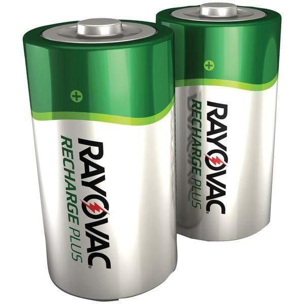 Round Cell Batteries Ready-to-Use NiMH Rechargeable Batteries (D; 2 pk; 3,000mAh) Petra Industries