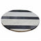 Round Monochrome Marble Board, White And Black-Decorative Objects-White And Black-Polyester-JadeMoghul Inc.