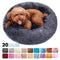 Round Plush Dog Bed House Dog Mat Winter Warm Sleeping Cats Nest Soft Long Plush Dog Basket Pet Cushion Portable Pets Supplies AExp