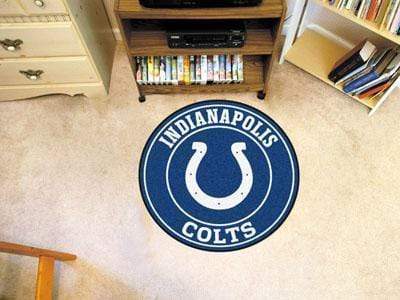 Roundel Mat Round Area Rugs NFL Indianapolis Colts Roundel Mat 27" diameter FANMATS