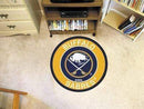 Roundel Mat Round Outdoor Rugs NHL Buffalo Sabres Roundel Mat 27" diameter FANMATS