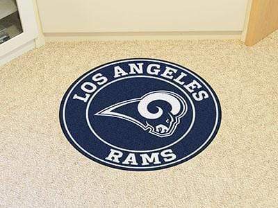 Roundel Mat Round Rugs For Sale NFL Los Angeles Rams Roundel Mat 27" diameter FANMATS