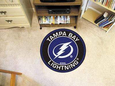 Roundel Mat Round Rugs For Sale NHL Tampa Bay Lightning Roundel Mat 27" diameter FANMATS