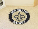 Roundel Mat Round Rugs NFL New Orleans Saints Roundel Mat 27" diameter FANMATS