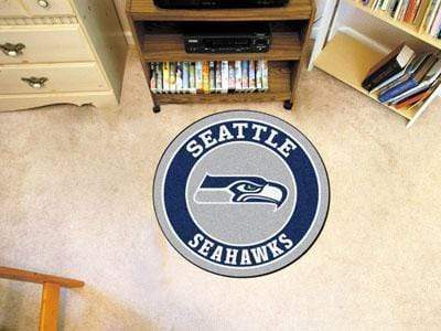 Roundel Mat Round Rugs NFL Seattle Seahawks Roundel Mat 27" diameter FANMATS