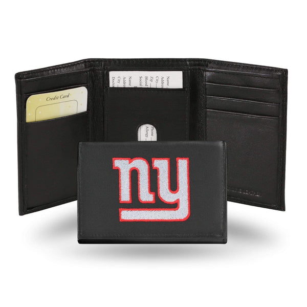 RTR Tri-Fold (Embroidered) Credit Card Wallet New York Giants Embroidered Trifold RICO