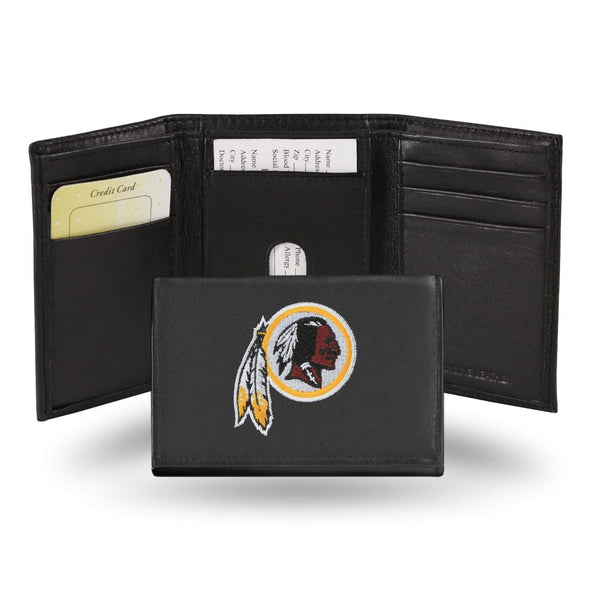 RTR Tri-Fold (Embroidered) Credit Card Wallet Washington Redskins Embroidery Trifold RICO