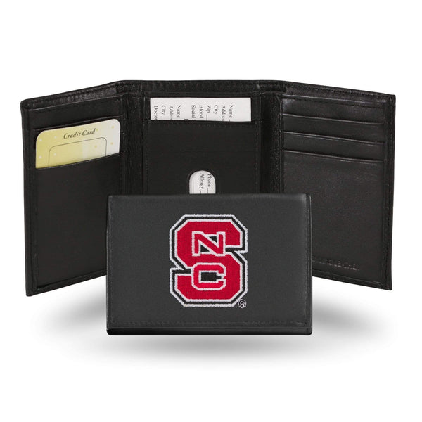 RTR Tri-Fold (Embroidered) Men's Trifold Wallet North Carolina State Embroidered Trifold RICO