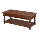 Rubber Wood Coffee Table, Brown-Coffee Tables-Brown-Rubber Wood MDF Plywood-JadeMoghul Inc.