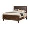 Rubberwood Queen Panel Bed In Brown-Panel Beds-Brown-Rubberwood Solids With Poplar Veneer-JadeMoghul Inc.