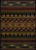 Rugs Accent Rugs 22" x 26" x 0.4" Lodge Polypropylene Accent Rug 6593 HomeRoots