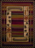 Rugs Accent Rugs 22" x 26" x 0.4" Lodge Polypropylene Accent Rug 6597 HomeRoots