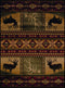 Rugs Accent Rugs - 22" x 26" x 0.4" Lodge Polypropylene Accent Rug HomeRoots