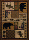 Rugs Accent Rugs - 22" x 26" x 0.4" Montage Polypropylene Lodge Accent Rug HomeRoots