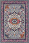Rugs Accent Rugs 22" x 36" x 0.35" Magenta Olefin/Frieze Accent Rug 6507 HomeRoots