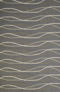 Rugs Accent Rugs 22" x 36" x 0.47" Charcoal Olefin Accent Rug 6870 HomeRoots
