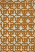 Rugs Accent Rugs - 22" x 36" x 0.47" Cinnamon Olefin Accent Rug HomeRoots