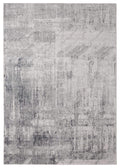 Rugs Accent Rugs - 36" x 0.39" x 23" Grey Viscose/Polyester Accent Rug HomeRoots