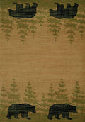 Rugs Affordable Rugs 22" x 32" x 0.47" Beige Polypropylene Accent Rug 8996 HomeRoots